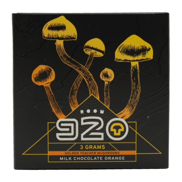 Room 920 - Mushroom Chocolate Bar - Milk Chocolate Orange - 3 grams | Strongest Cubensis Strain Canada