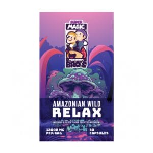Super Magic Mushroom Bro’s - Amazonian Wild RELAX - 400MG Capsules | Strongest Cubensis Strain Canada