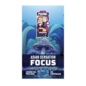 Super Magic Mushroom Bro’s - Asian Sensation FOCUS - 400MG Capsules | Strongest Cubensis Strain Canada